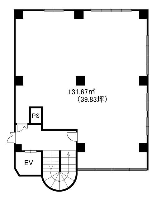 【府中市・中河原駅徒歩1分】駅至近×131坪の大箱スケルトン　飲食店可